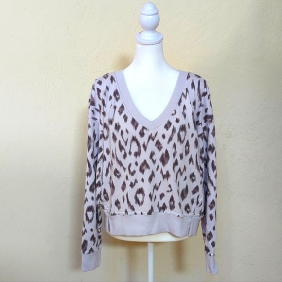 Michael Stars Camila V Neck Sweatshirt - Picture 5 of 13